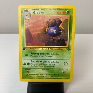 Gloom 37/64 Jungle Set 1st Edition Pokemon 1999 WOTC Vintage Card
